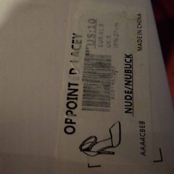 NIB dream pairs nubuck pointed toe 2 kinds of ankle strap ribbon or buckle. - Picture 3 of 7